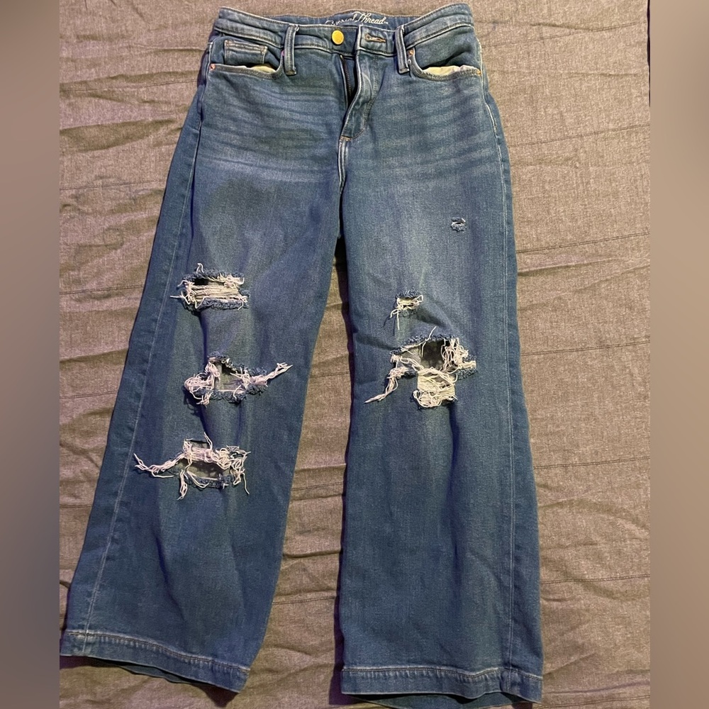 Flair/ straight jeans